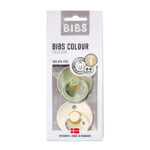 BIBS Colour 2 PACK Sage / Ivory 0-6 μηνών 2τμχ
