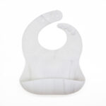 Σαλιάρα Σιλικόνης White Marble