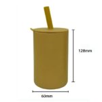 Ποτηράκι σιλικόνης με καλαμάκι Rainbow 160ml - Image 3