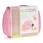 Σετ ξύλινα καλλυντικά μακιγιάζ + τσάντα Ecotoys - Image 2