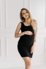 Φόρεμα Εγκυμοσύνης με κουμπιά Black