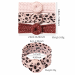 Κορδέλες σετ των 3 Ντόνατ Pink Leopard - Image 3