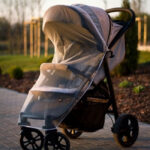 Κουνουπιέρα Καροτσιού με Λάστιχο Λευκή 95x60x20 - Image 4