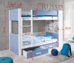 GASPAR Κουκέτα με Συρτάρια και Βιβλιοθήκη - Image 2