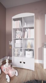 Βιβλιοθήκη Julia Λευκή 180,5x90x36 - Bazaar - Image 2