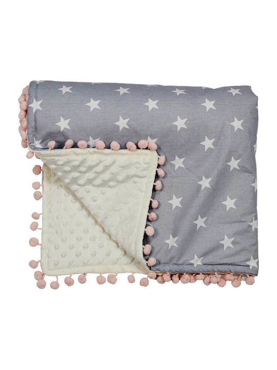 Κουβέρτα Fleece Stars 90x90 - Image 2