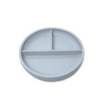 Πιάτο Σιλικόνης με Χωρίσματα Dusty Blue