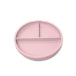Πιάτο Σιλικόνης με Χωρίσματα Dusty Pink