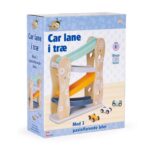 Ξύλινη Πίστα Τσουλήθρα με 3 Αυτοκίνητα - Image 4