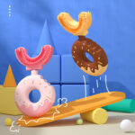 Παιδική οδοντόβουρτσα σε σχήμα U Donut Pink - Image 2