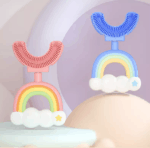 Παιδική οδοντόβουρτσα σε σχήμα U Yellow Rainbow - Image 2