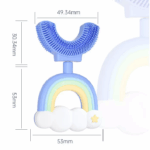 Παιδική οδοντόβουρτσα σε σχήμα U Yellow Rainbow - Image 4