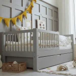 Basic Alto Plus παιδικό κρεβάτι με στρογγυλό κάγκελο και συρτάρι ή δεύτερο κρεβάτι - Image 5