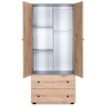 Δίφυλλη ντουλάπα Pauline Oak - Image 2