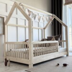 Flori Montessori παιδικό κρεβάτι μασίφ φυσικό ξύλο