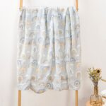 Bamboo Μουσελίνα Blue Rainbow (120x110cm)