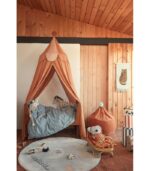 Κουνουπιέρα / Canopy Ronza Ροζ 100% οργανικό βαμβάκι - Image 4