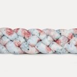 Πάντα πλεξούδα τετραπλή χειροποίητη Velvet 200x18εκ Flower