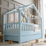 Housebed Plus με πλακέ κάγκελο και συρτάρι ή δεύτερο κρεβάτι - Image 6