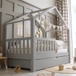 Housebed Plus με πλακέ κάγκελο και συρτάρι ή δεύτερο κρεβάτι - Image 7