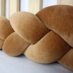 Πάντα πλεξούδα τριπλή χειροποίητη Velvet 200x14εκ Cinnamon - Image 3