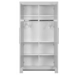 Δίφυλλη ντουλάπα Calmo Λευκή - Image 5