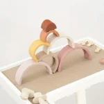 Παιχνίδι στοίβαξης από σιλικόνη Ουράνιο Τόξο - Image 4