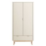 Δίφυλλη ντουλάπα Miloo Λευκή - Image 2