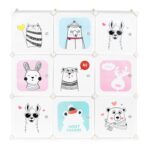 Πλαστική ραφιέρα αποθήκευσης με ντουλάπια - Image 2