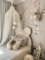 Τούλινο Canopy με πομ πον - Image 11