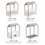 Βρεφικό Κρεβάτι Σπιτάκι La Maison White - Image 2