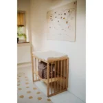 Κούνια 7 σε 1 Φυσικό Ξύλο με δώρο τo στρώμα - Image 3