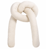 Κυλινδρικό προστατευτικό κούνιας Minky Ecru - Image 2