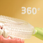 Παιδική οδοντόβουρτσα σε σχήμα U Dino Green - Image 3