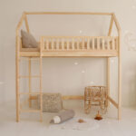 Υπερυψωμένη κουκέτα Bianco Loft Μασίφ Ξύλο - Image 4