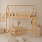 Υπερυψωμένη κουκέτα Bianco Loft Μασίφ Ξύλο - Image 6