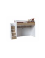 JOKER Πολυμορφική Παιδική Κουκέτα Λευκή / Φυσικό για στρώματα 200×100 - Image 7