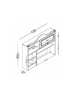 Γραφείο Alya με ράφια - Image 6