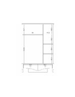 Τρίφυλλη ντουλάπα Juliet - Image 3