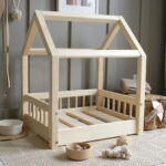 Furry House Bed Φυσικό Ξύλο Μεγέθη S-Μ-L - Image 4