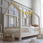 Pioli DUO Μontessori παιδικό κρεβάτι μασίφ - Image 2