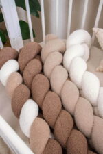 Πάντα πλεξούδα τριπλή χειροποίητη Boucle 200x18εκ. Brown - Image 2