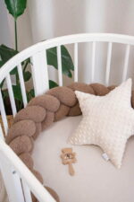 Πάντα πλεξούδα τριπλή χειροποίητη Boucle 200x18εκ. Brown - Image 6