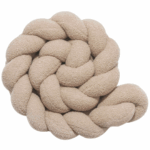 Πάντα πλεξούδα τριπλή χειροποίητη Boucle 200x18εκ. Beige