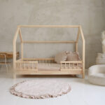 Bello Duo Μontessori παιδικό κρεβάτι μασίφ με αφαιρούμενα κάγκελα - Image 2