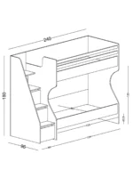 BEST COMPACT Παιδική Κουκέτα για στρώματα 190X90 - ΥΠΕΡΠΡΟΣΦΟΡΑ!! - Image 6