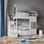 IVI Κουκέτα με ενιαία σκεπή και σκαλοπάτια ΜΑΣΙΦ ξύλο - Image 4