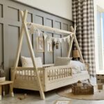Tipi Montessori with rung rail παιδικό κρεβάτι φυσικό ξύλο - Image 4