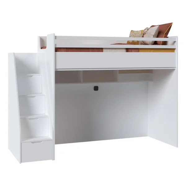 JOKER παιδική κουκέτα ΛΕΥΚΟ για στρώμα 100 X 200