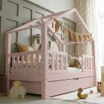 Housebed Duo Plus παιδικό κρεβάτι με πλακέ κάγκελο και συρτάρι ή δεύτερο κρεβάτι - Image 11